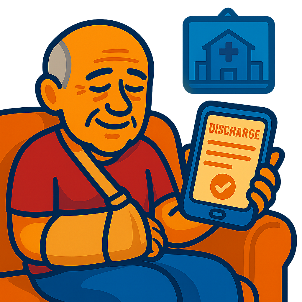 Stress-free discharge